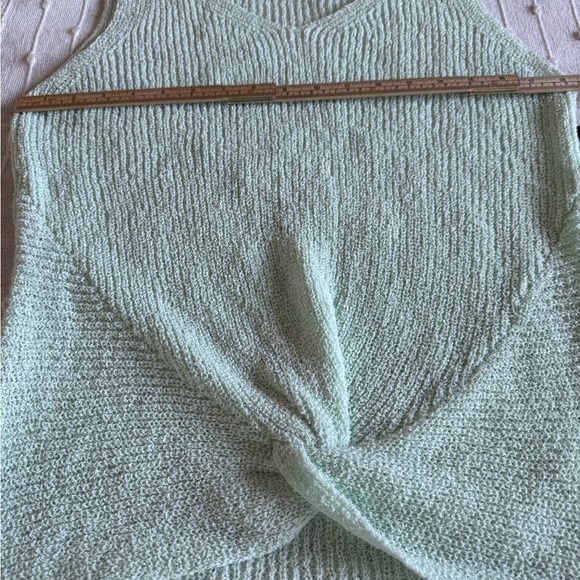 Boston Proper Light Green Textured Knit Top - Picture 7 of 14